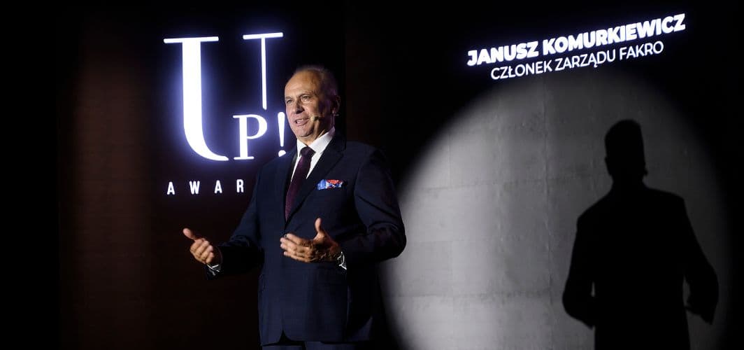 Janusz Komurkiewicz reprezentował FAKRO podczas gali UP!Awards 2026 