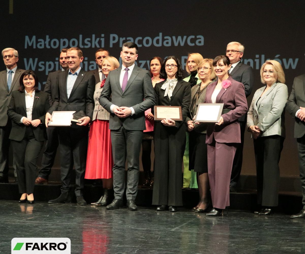 FAKRO w gronie laureatów Małopolskiej Nagrody Rynku Pracy