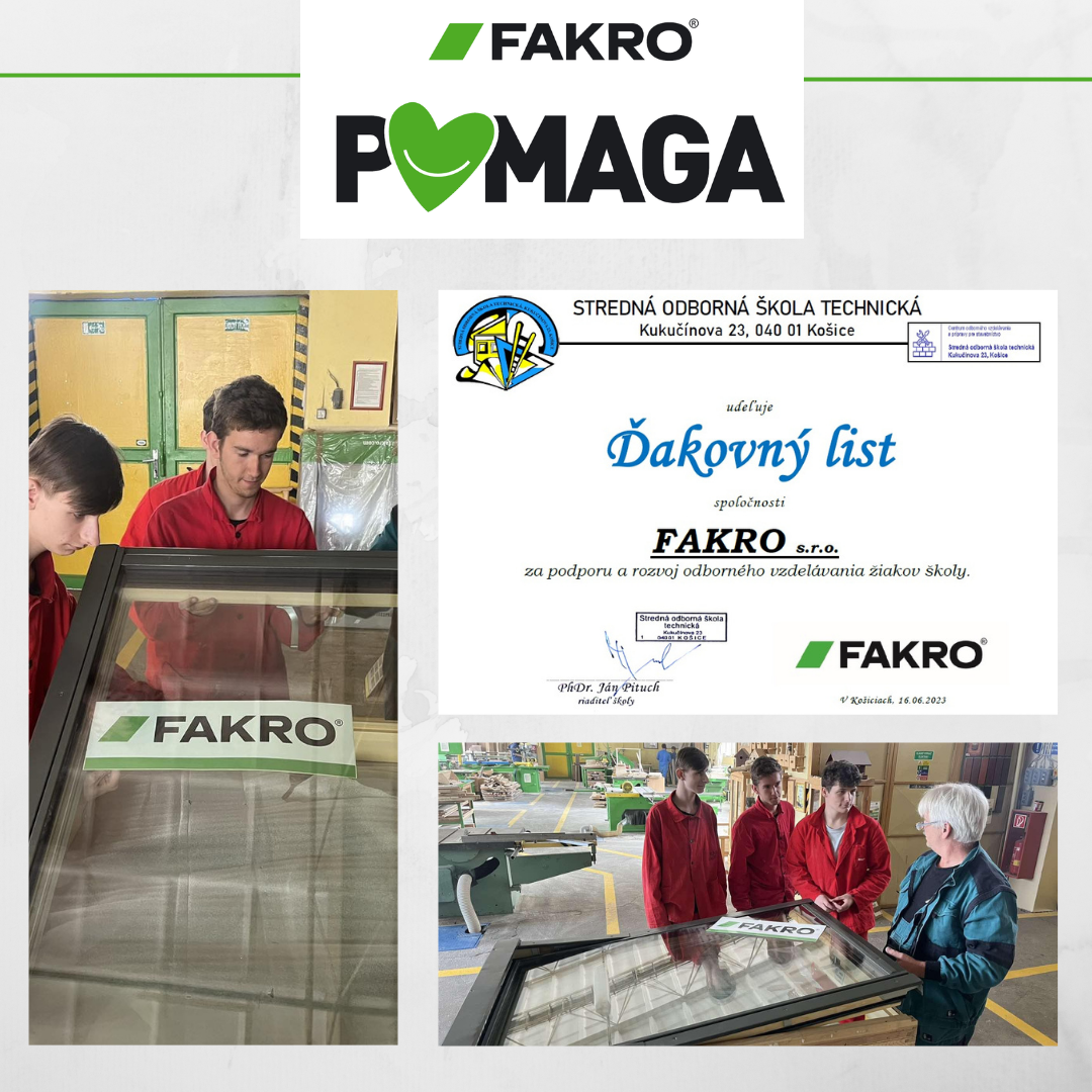 Uczniowie ze Słowacji uczą się pod oknami FAKRO