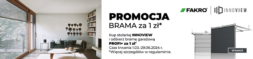 Drewniano-aluminiowe okna pionowe INNOVIEW - FAKRO