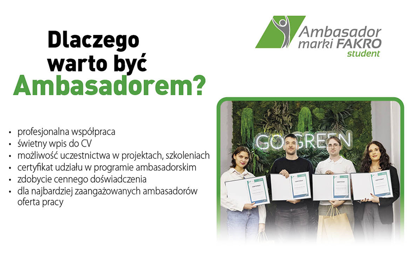 Dlaczego warto być Ambasadorem?