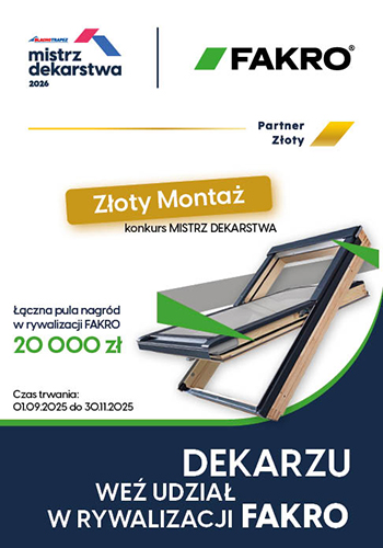 Informacje przeznaczone dla dekarzy i instalatorów - FAKRO