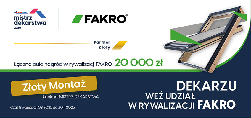 Informacje przeznaczone dla dekarzy i instalatorów - FAKRO