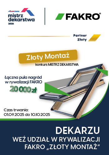 Informacje przeznaczone dla dekarzy i instalatorów - FAKRO