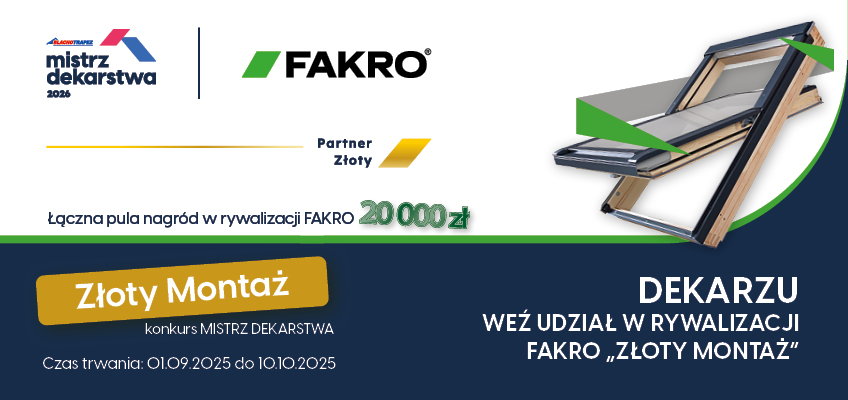 Informacje przeznaczone dla dekarzy i instalatorów - FAKRO