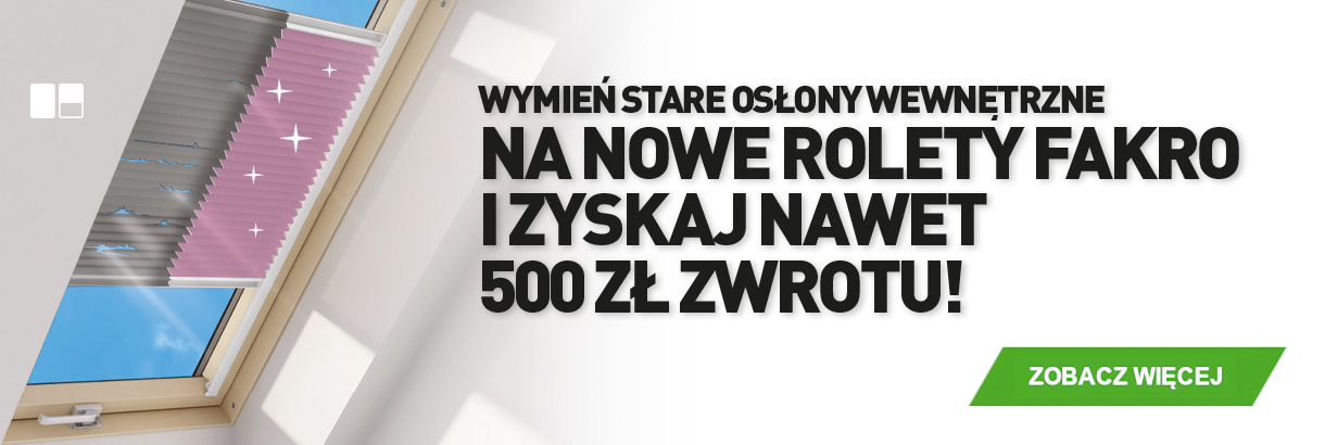 Roleta ARF popularny dodatek do okien dachowych - FAKRO