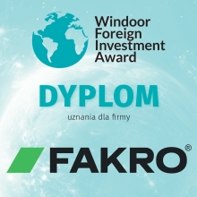 FAKRO wyróżnione tytułem Windoor Foreign Investment Award